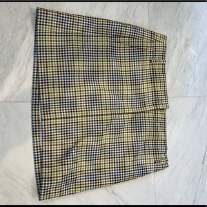 Plaid mini skirt